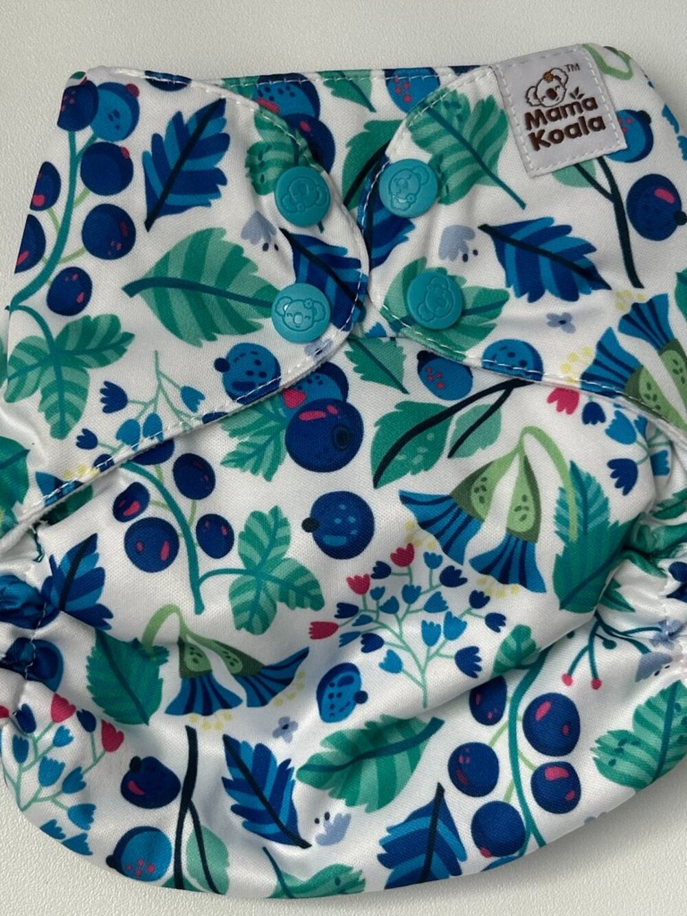 NEW Mama Koala Pocket Cloth Diaper OS blueberry fruit No Insert